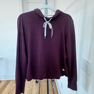 Vuori Women's Burgundy Hoodie